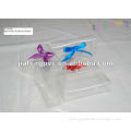 Ribbon Bowknot Cover EVA Clear Bag with Plastic Press Button